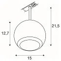 1-phase spot LIGHT EYE® 150 swivelling, rotatable GU10 IP20