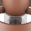 SLV outdoor floor lamp PHOTONI CYL POLE 75 cylindrical, impact resistant E27 IP65, rust dimmable
