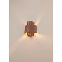 SLV outdoor wall luminaire PHOTONI CYL cylindrical, half round E27 IP65, rust dimmable
