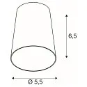 SLV lamp shade PURI 2.0 - CONE conical, grey