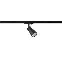 SLV 1-phase spot PURI 2.0 - DOME half round, adjustable GU10 IP20, black dimmable