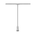 SLV 1-phase pendant luminaire PURI 2.0 - CONE conical GU10 IP20, grey dimmable