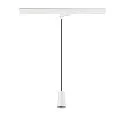 SLV 3-phase pendant luminaire PURI 2.0 - CONE conical GU10 IP20, white dimmable