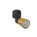 SLV wall and ceiling luminaire PURI 2.0 - DOME GU10 IP20, gold, black dimmable