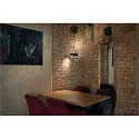SLV wall and ceiling luminaire PURI 2.0 - CONE 2 flames, asymmetrical GU10 IP20, gold, black dimmable