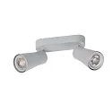 SLV wall and ceiling luminaire PURI 2.0 - CONE 2 flames, long GU10 IP20, grey dimmable
