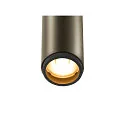 SLV 1-phase spot GRIP! S PHASE DTW swivelling, for VDU workstation, Dim-To-Warm IP20, bronze dimmable