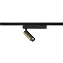 SLV 1-phase spot GRIP! S PHASE DTW swivelling, for VDU workstation, Dim-To-Warm IP20, bronze dimmable