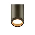SLV 1-phase spot GRIP! M PHASE DTW swivelling, for VDU workstation, Dim-To-Warm IP20, bronze dimmable