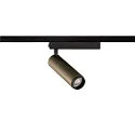 SLV 1-phase spot GRIP! M PHASE DTW swivelling, for VDU workstation, Dim-To-Warm IP20, bronze dimmable