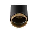 3-phase spot GRIP! L GU10 cylindrical, adjustable GU10 IP20, black dimmable