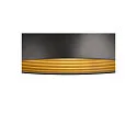 SLV pendant luminaire FORCHINI M 40 down, half round E27 IP20, black matt dimmable