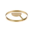 wall and ceiling luminaire ONE DALI Ø40CM up / down, DALI controllable, CCT Switch, ring shape IP20, brass dimmable