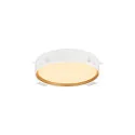 SLV wall and ceiling luminaire DECONA PHASE round, CCT Switch IP44, gold, white dimmable