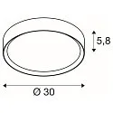 SLV wall and ceiling luminaire DECONA PHASE round, CCT Switch IP44, gold, white dimmable