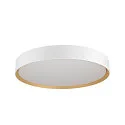 SLV wall and ceiling luminaire DECONA PHASE round, CCT Switch IP44, gold, white dimmable