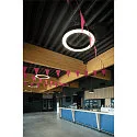 SLV pendant luminaire MEDO® RING 90 PHASE for VDU workstation, CCT Switch IP20, black dimmable