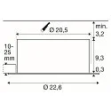 SLV downlight DOWNLIGHT C 200 ON-OFF rigid, switchable, multipower, wired through IP54, white 