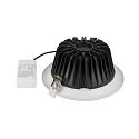 SLV downlight DOWNLIGHT C 200 DALI rigid, DALI controllable, wired through IP54, white dimmable