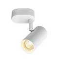 SLV wall and ceiling luminaire NOBLO® SINGLE PHASE DTW 1 flame, round, Dim-To-Warm IP20, white dimmable
