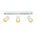 SLV wall and ceiling luminaire NOBLO® TRIPLE PHASE DTW 3 flames, round, Dim-To-Warm IP20, white dimmable