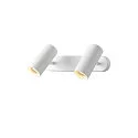 SLV wall and ceiling luminaire NOBLO® DOUBLE PHASE 2 flames, round IP20, white dimmable