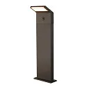 SLV outdoor floor lamp ORDI II POLE 70 square, with sensor IP54, black 