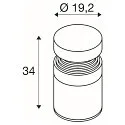 SLV bollard lamp CONCRETE POLE 35 IP65, grey