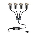 floor recessed luminaire TRAIL-LITE® 60 round, incl. LED driver, set of 4 IP67, aluminium, stainless steel 