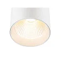 SLV 3-phase luminaire TRACKSPOT C 17 50° adjustable, switchable IP20, white, lacquered 