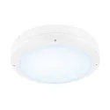 SLV wall and ceiling luminaire OUTDOOR BULKHEAD V 360 HF with sensor, CCT Switch, impact resistant, switchable IP65, white