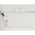 SLV ceiling luminaire DECONA 30 CL round, suitable for VDU workstation IP44, white, lacquered dimmable