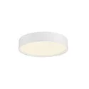 SLV ceiling luminaire DECONA 30 CL round, suitable for VDU workstation IP44, white, lacquered dimmable