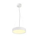 SLV ceiling luminaire DECONA 30 CL round, suitable for VDU workstation IP44, white, lacquered dimmable