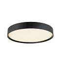 SLV ceiling luminaire DECONA 42 CL round, suitable for VDU workstation IP44, black, lacquered dimmable