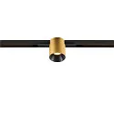 track spot FIXT-IT! round, built-in version, suitable for VDU workstation IP20, gold, black, lacquered dimmable