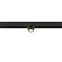 SLV track spot FIXT-IT! round, surface-mounted version, suitable for VDU workstation IP20, bronze, black, lacquered dimmable