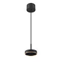 SLV pendant luminaire GRIP! FLAT IP20, gold, black dimmable
