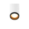 SLV ceiling luminaire GRIP!S SINGLE suitable for VDU workstation IP20, black, white, lacquered dimmable