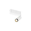 SLV ceiling luminaire GRIP!S SINGLE suitable for VDU workstation IP20, black, white, lacquered dimmable