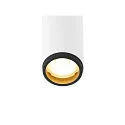 SLV ceiling luminaire GRIP!S SINGLE suitable for VDU workstation IP20, black, white, lacquered dimmable