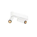 ceiling luminaire GRIP!S DOUBLE suitable for VDU workstation IP20, black, white, lacquered dimmable