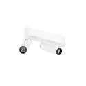 ceiling luminaire GRIP!S DOUBLE suitable for VDU workstation IP20, black, white, lacquered dimmable