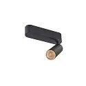 SLV ceiling luminaire GRIP!M SINGLE IP20, gold, black, lacquered dimmable