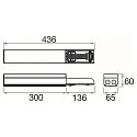 SLV light strip system feed-out EASYLIGHT FEED OUT BOX (FOB) 300 5 25 WH 5-pole, switchable, white, traffic white