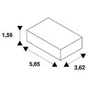 light strip system ceiling mounting EASYLIGHT SCF M10 (SURFACE CEILING FIX) mechanical, adjustable, stainless steel
