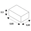 SLV light strip system fastening EASYLIGHT BUTTERFLY STM (SURFACE TRACK MOUNT) mechanical, stainless steel