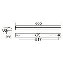 SLV light bar BATTEN P 600 28 ON-OFF CCT Switch, switchable, multipower IP20