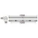 SLV light bar BATTEN P 1200 52 ON-OFF CCT Switch, switchable, multipower IP20