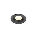 ceiling recessed luminaire NUMINOS® XS round, suitable for VDU workstation IP20, black, lacquered dimmable
